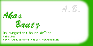 akos bautz business card